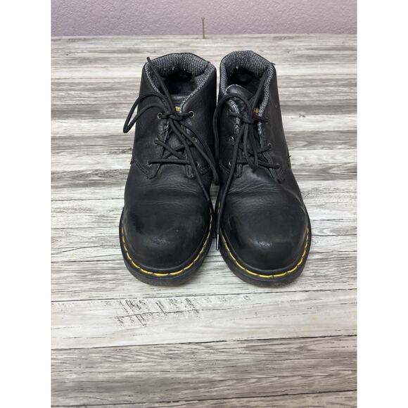 Dr. Martens Men’s 7 Black Leather Steel Toe Work Boots Industrial Safety main image 8